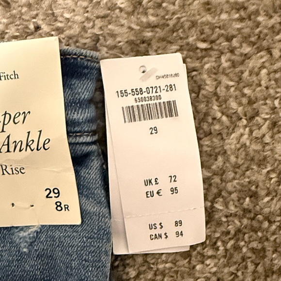 Abercrombie & Fitch Distressed Blue Skinny Jeans - Picture 3 of 11